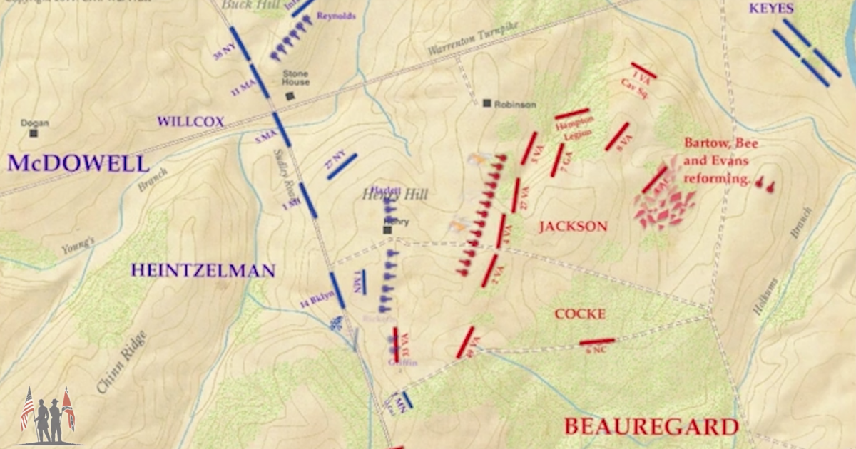 First Manassas Animated Map American Battlefield Trust